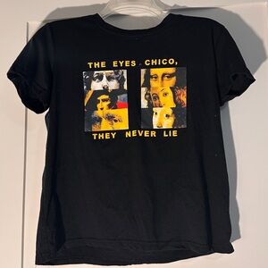 SHEIN Black Tee with Graphic Design